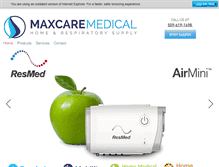 Tablet Screenshot of maxcaremedical.com